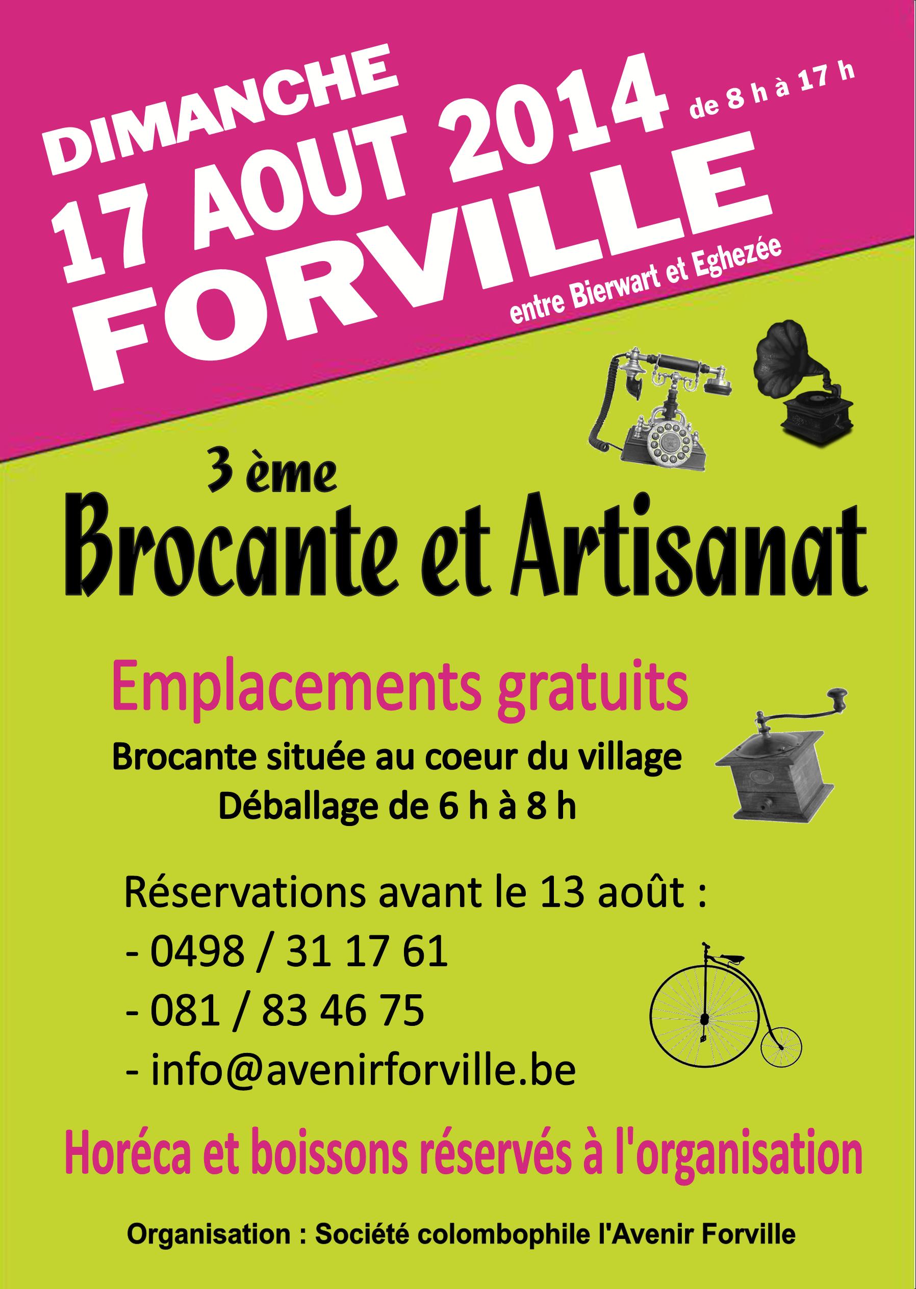 3ème Brocante et Artisanat de Forville - fr - Brocantes.be