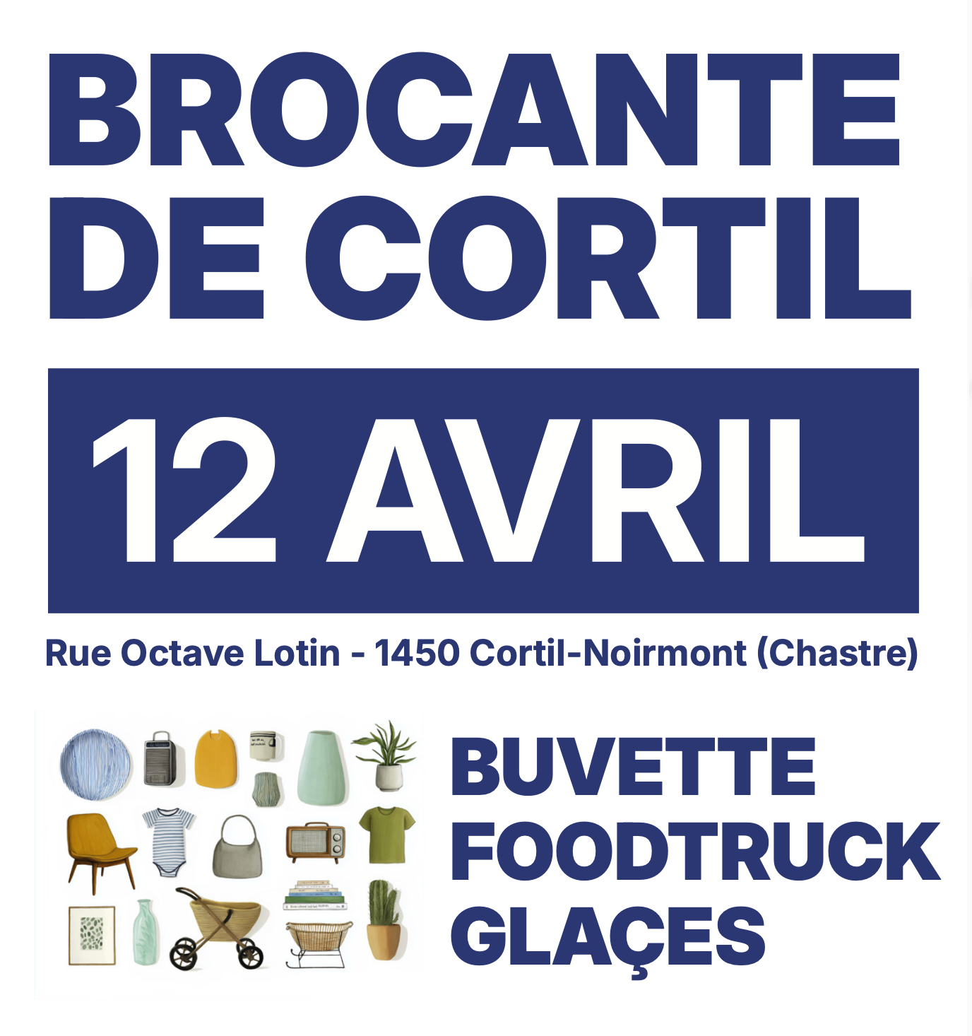 Brocante de Cortil (Chastre) - fr - Brocantes.be